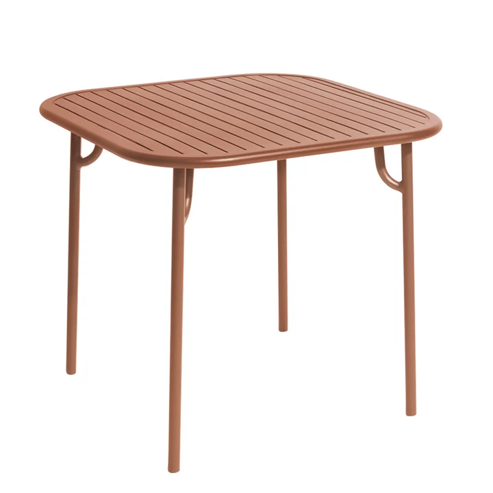 Petite Friture - Week-End Tisch, 85 x 85 cm / terracotta