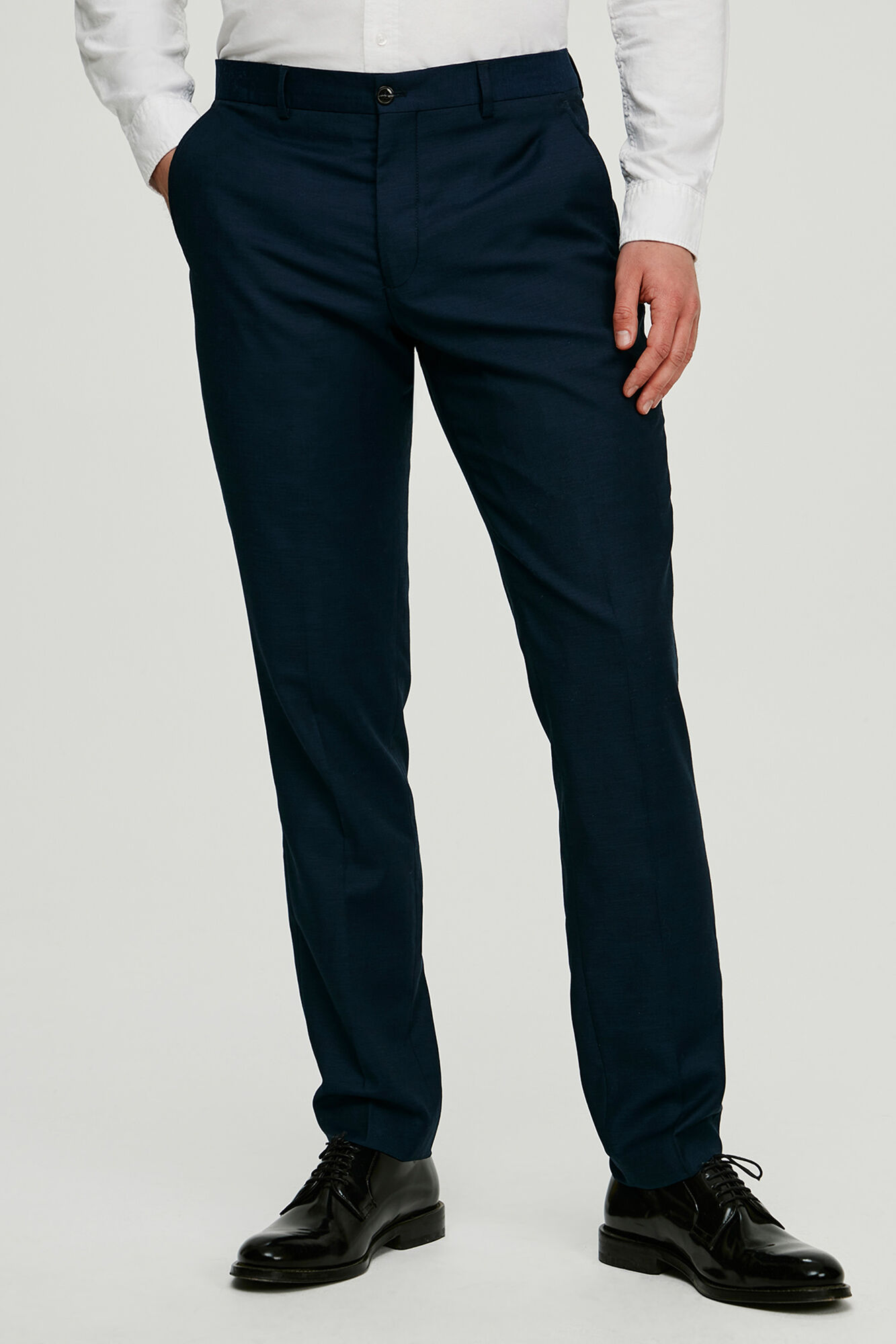 Terno Slim Fit Liso - Azul Marinho