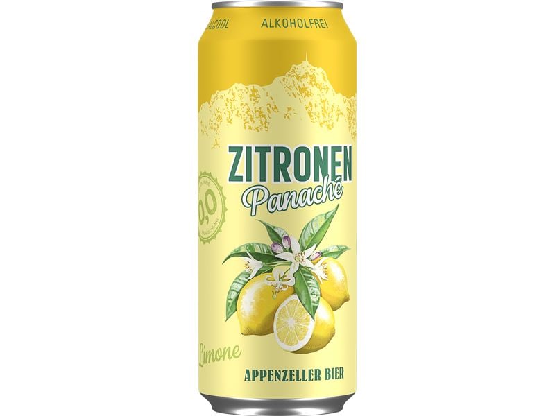 Appenzeller Bier Bier Zitronen Panaché alkoholfrei 6 x 0.5 Bier ohne Alkohol mit Zitronengeschmack