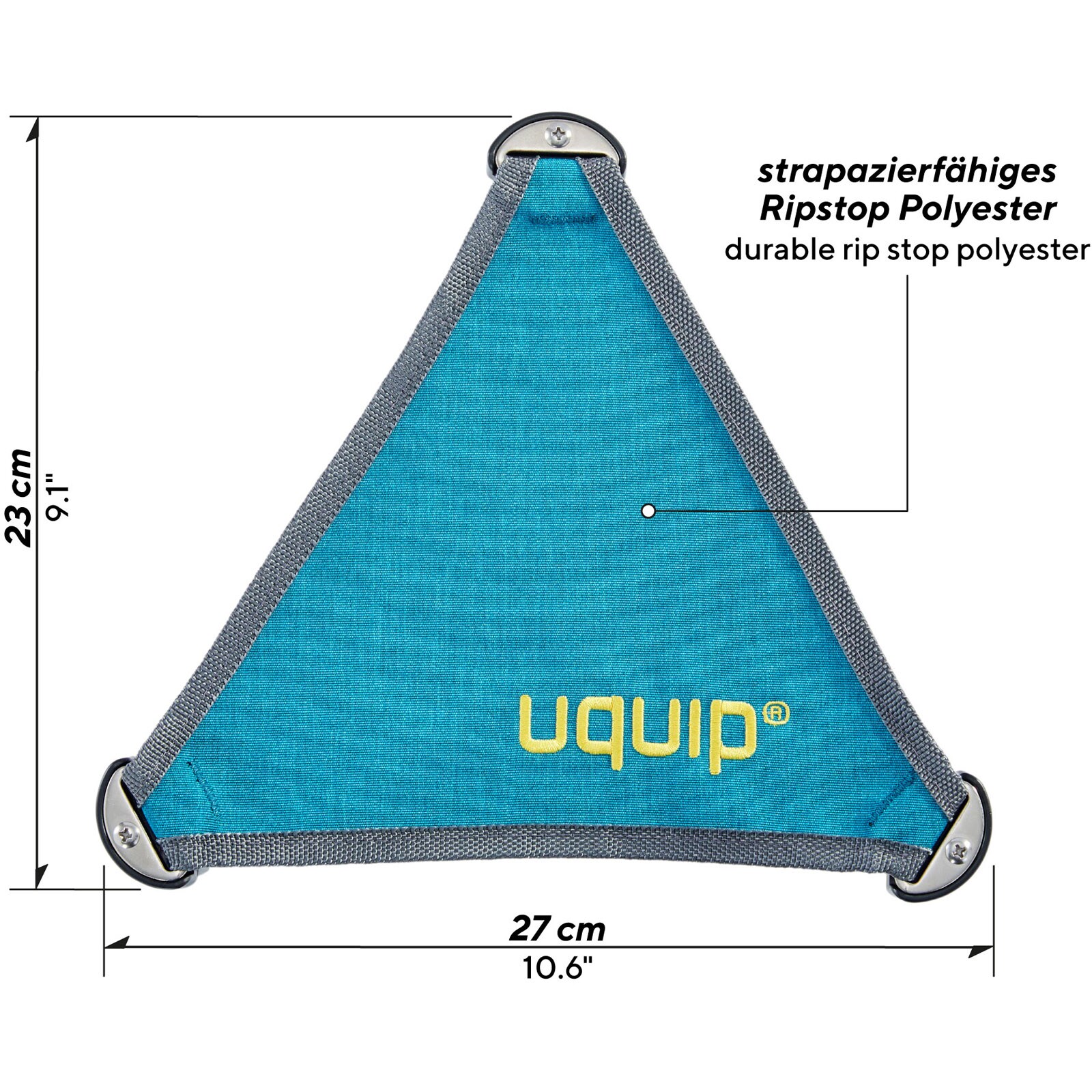 UQUIP Leichtgewichtshocker Trinity M Mini Dreibein Hocker Campinghocker 150 kg Farbe: Blue/yellow