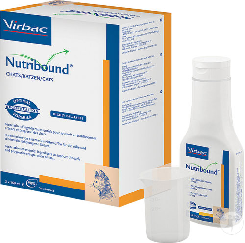 Nutribound Chat Suspension Buvable Orale Tripack 3x150ml