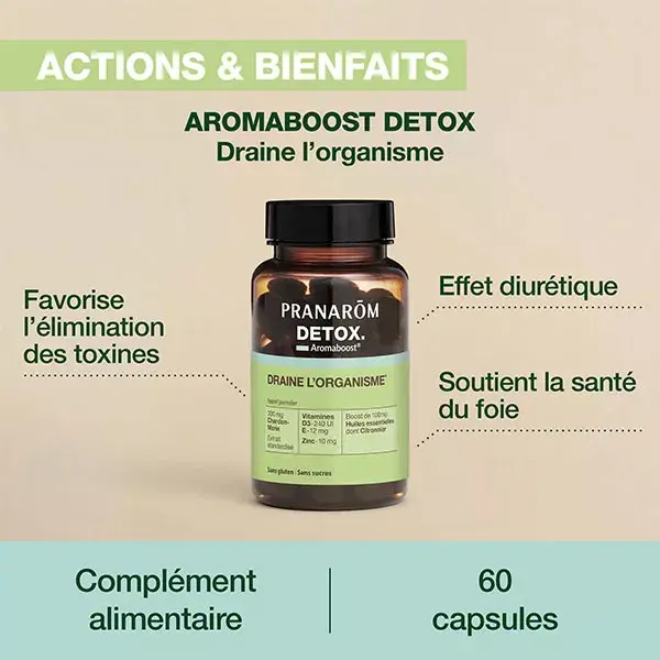 Pranarom Aromaboost Aromaboost Detox 60 Cápsulas
