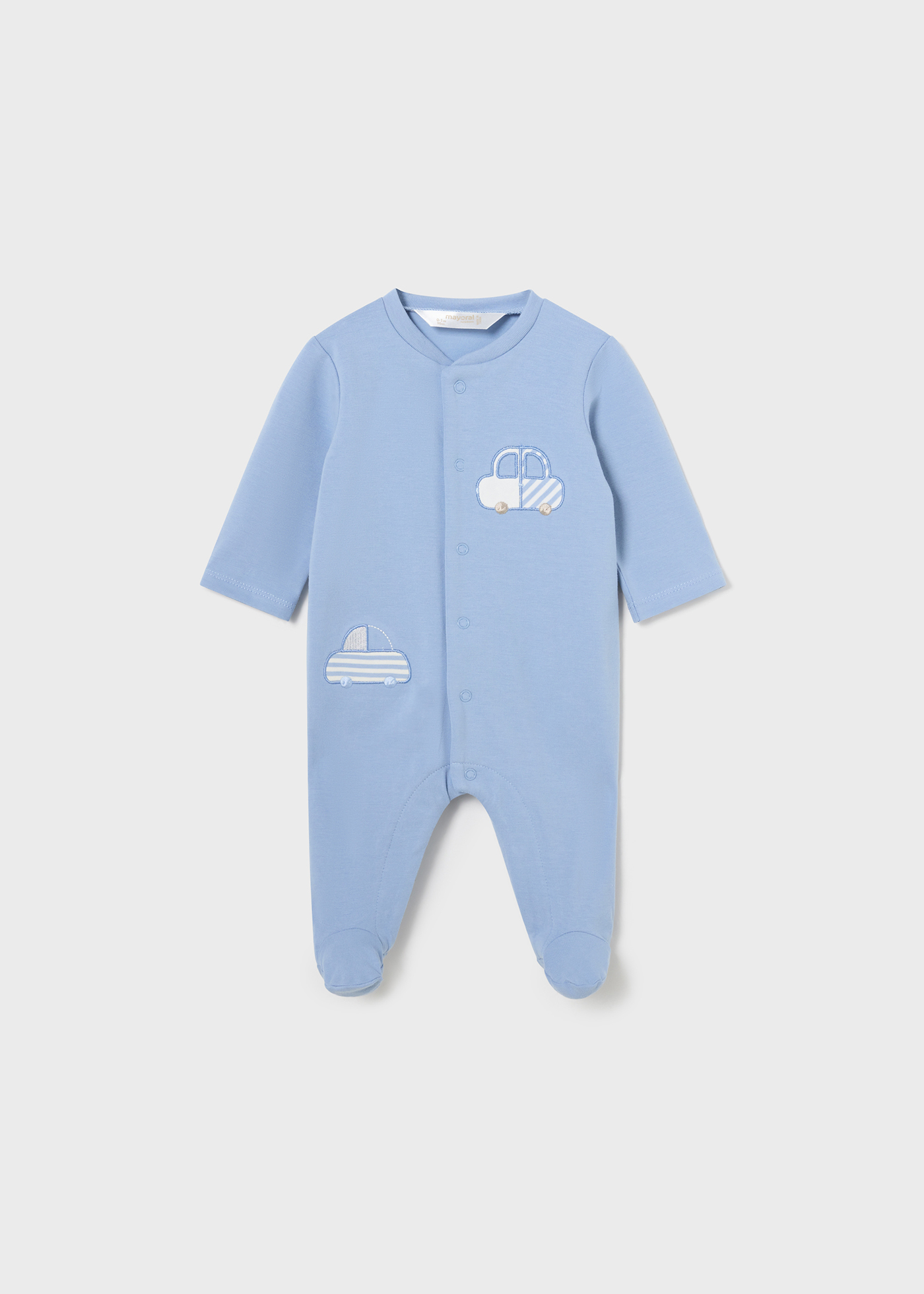 Conjunto de 2 macacões compridos Better Cotton para recém-nascidos, Niagara