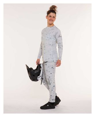 Pantalon VTT Femme Dharco Gravity Blanc/Gris