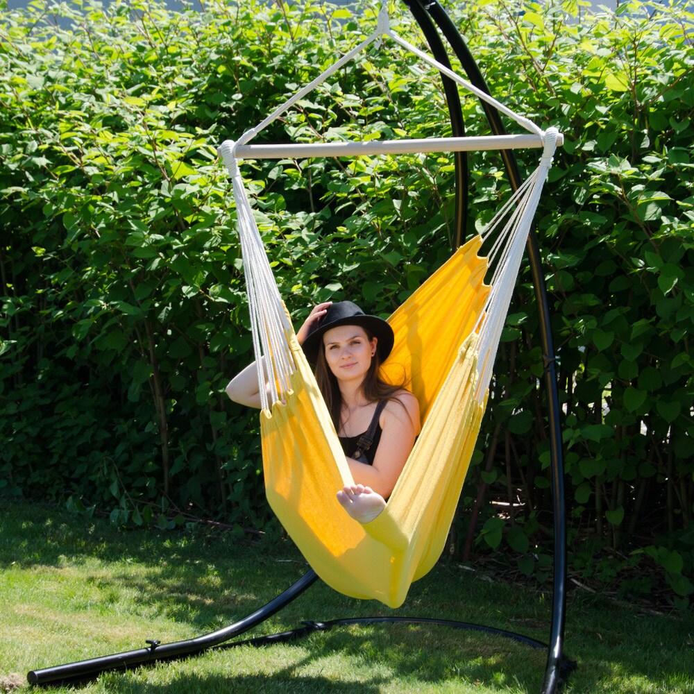 XXL Hängesessel 185x130cm Hängestuhl 2 Personen Hängesitz bis 150kg Baumwolle Hängematte 360° Swifel