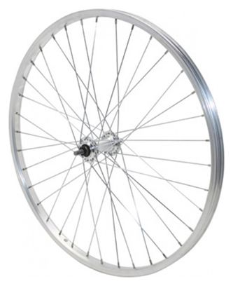 ROUE VTT 24  AVANT ALU MOY ALU AXE PLEIN (VENDU AVEC ECROU 9X100)