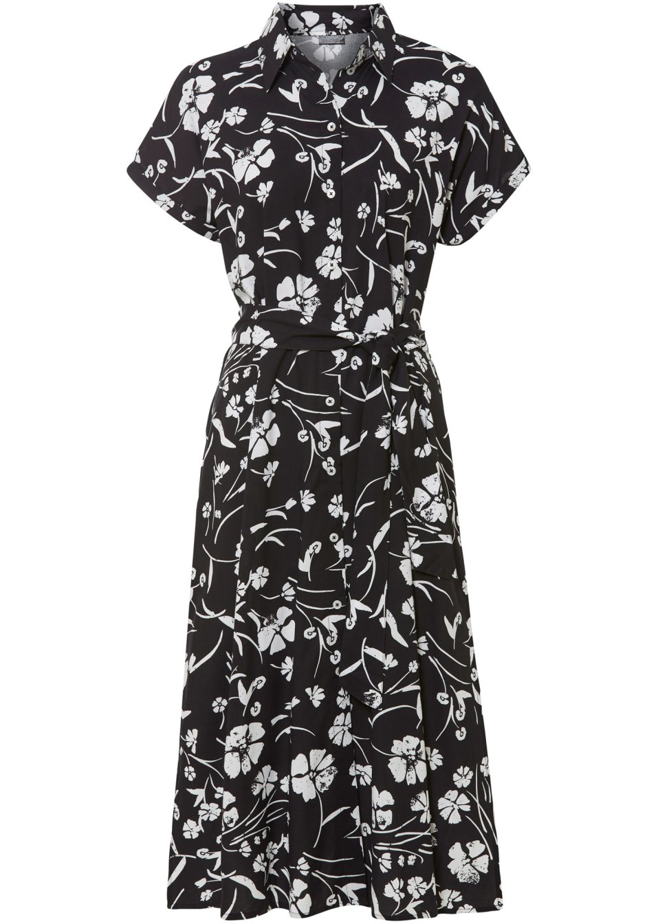 Robe-chemise imprimée en viscose