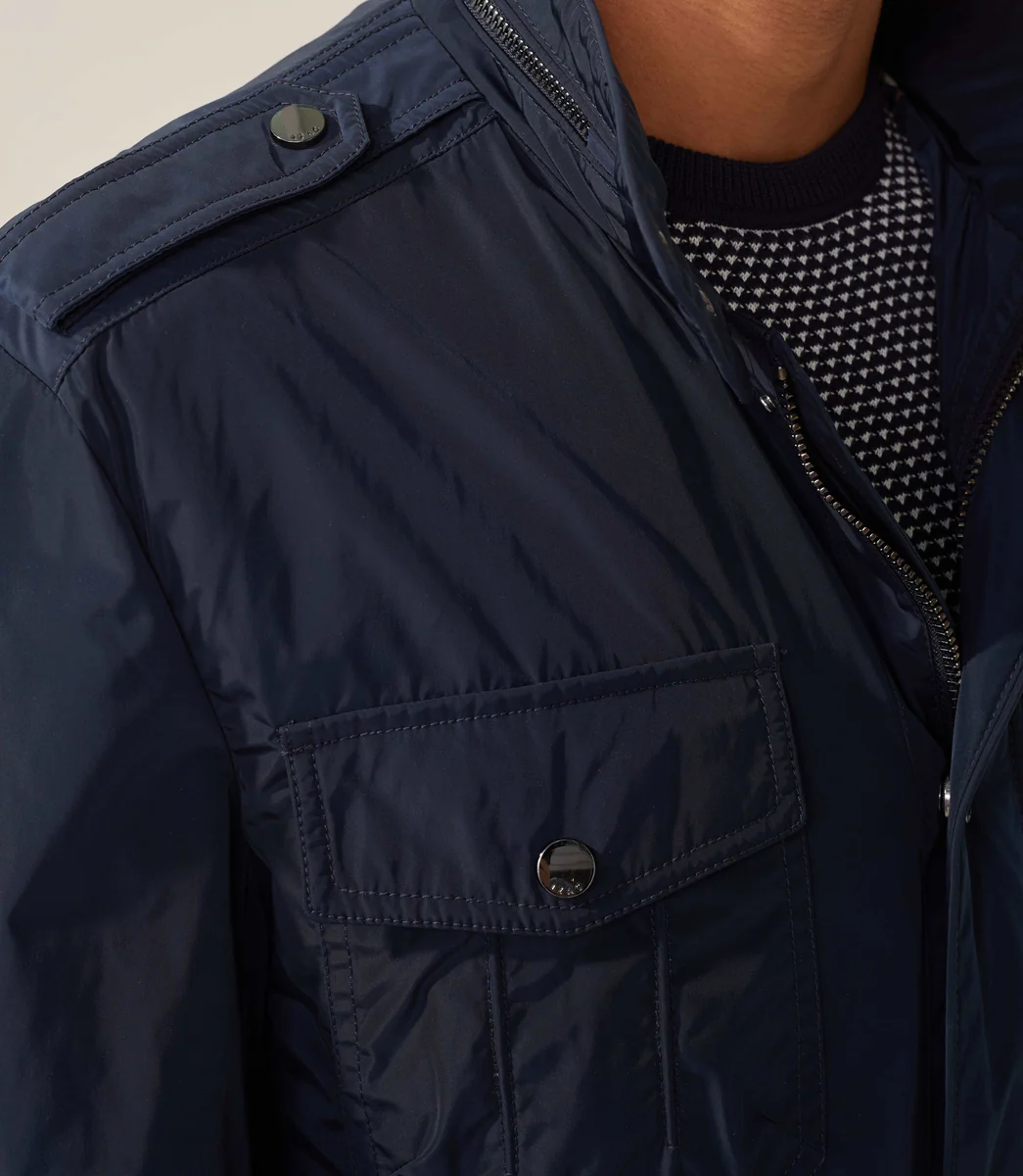 Parka multipoches marine 
