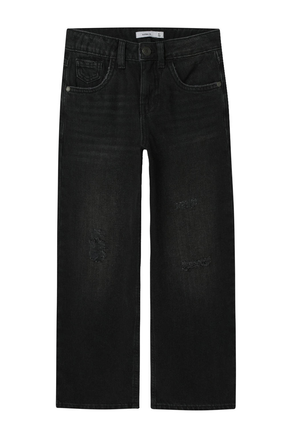 NAME IT wide leg jeans NKFROSE black denim