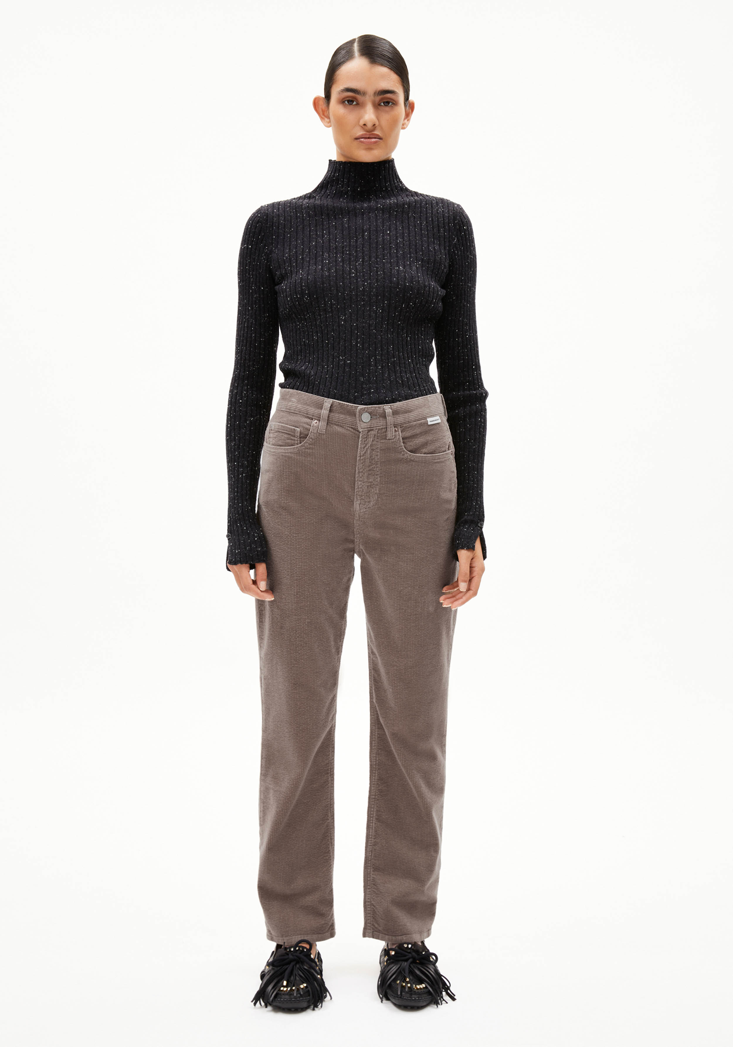 Armedangels Cord-Hose Aaikala Corduroy Walnut Cream