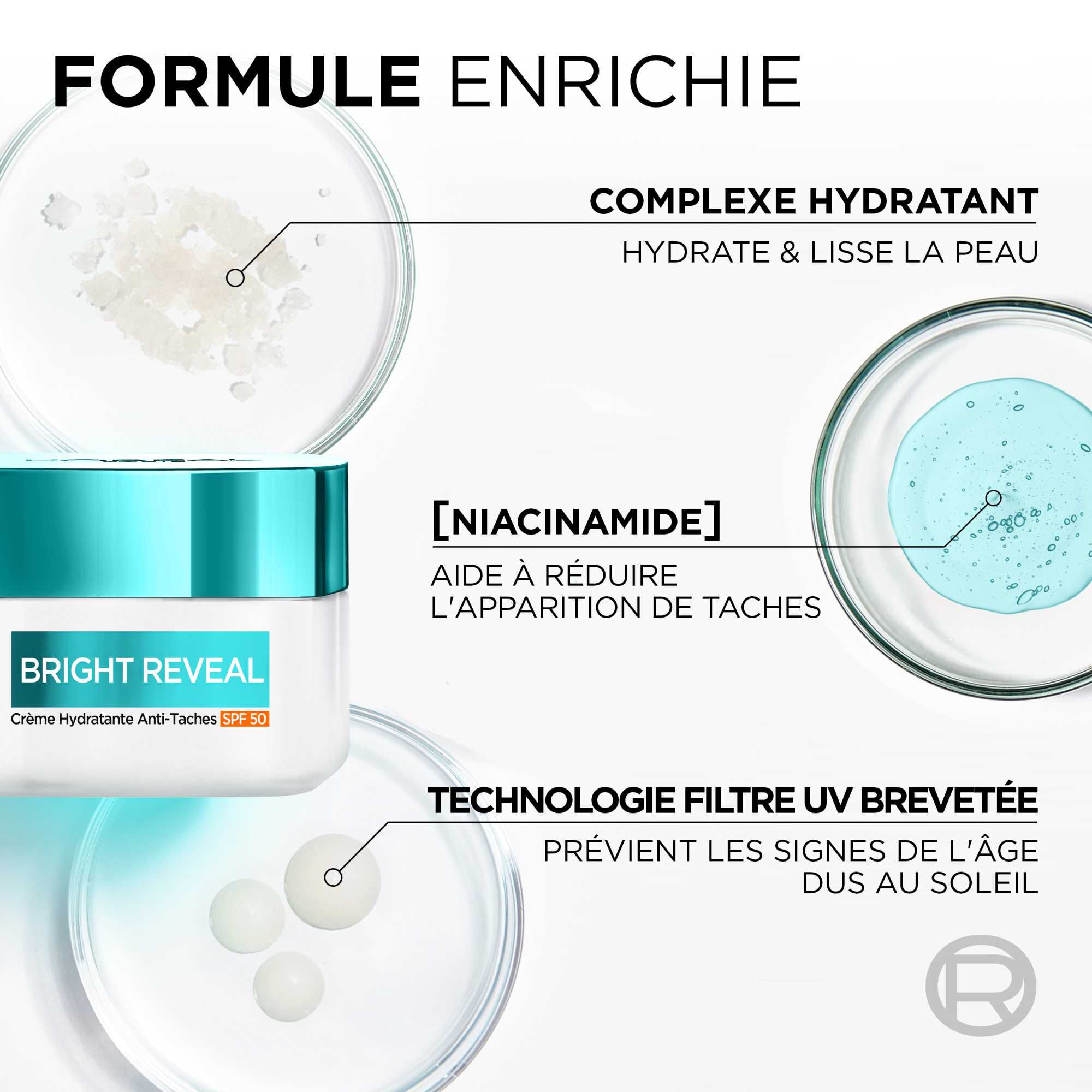Bright Reveal Crème Hydratante Anti-Taches SPF50 - L'Oréal Paris