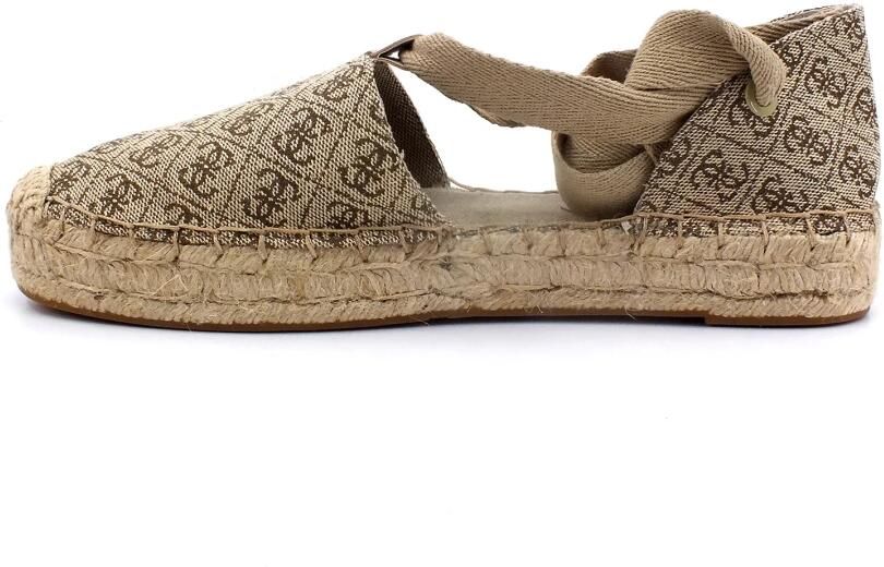 Bruin Tinten Jalene3 Espadrilles Dames Beige