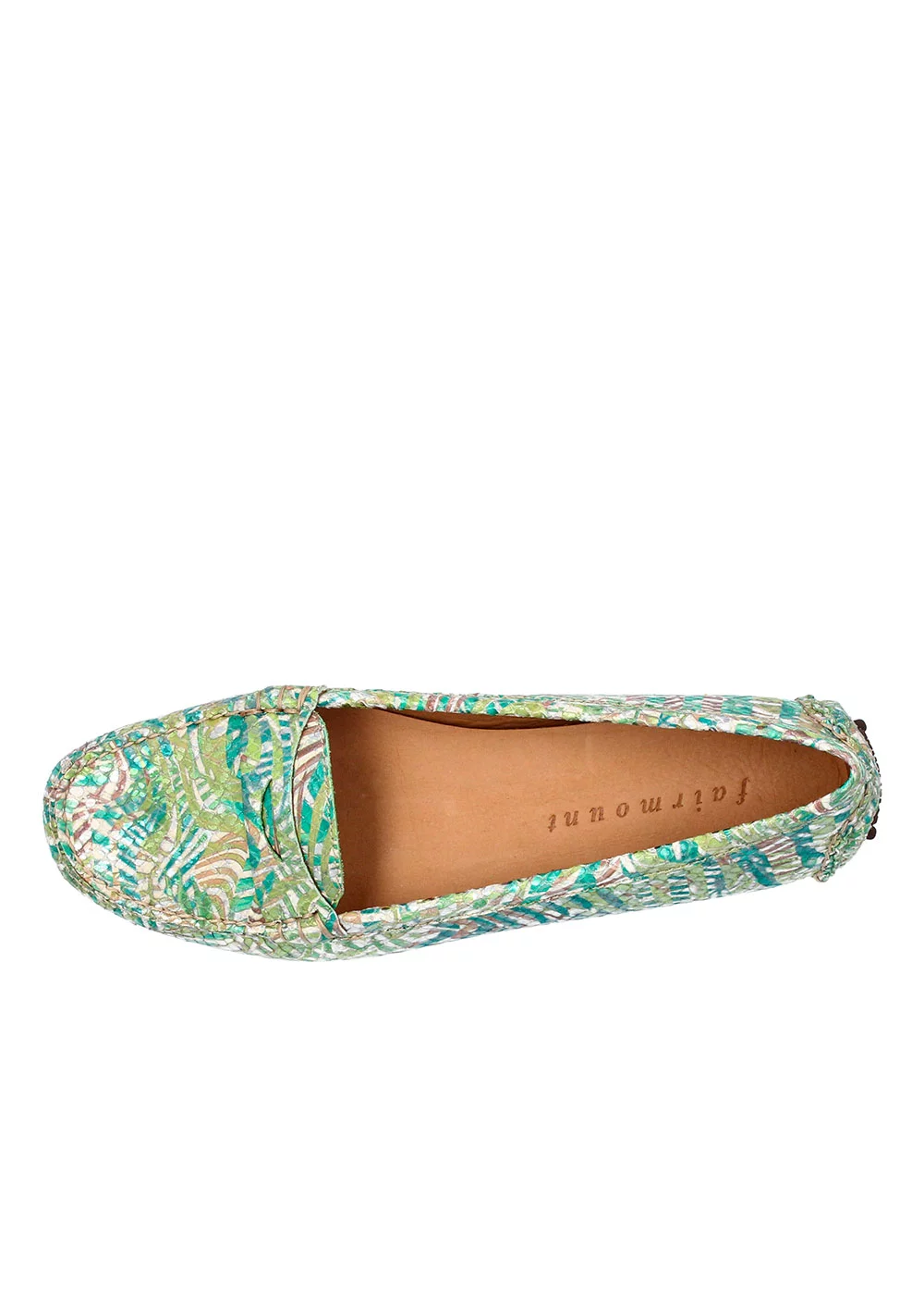 MOCASSIN ROUND DRIVER JUNGLE VERT