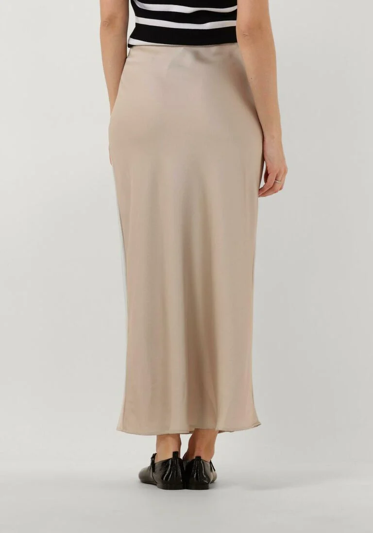 BRUUNS BAZAAR beige bruuns bazaar midirok acacia bbjoanelle skirt