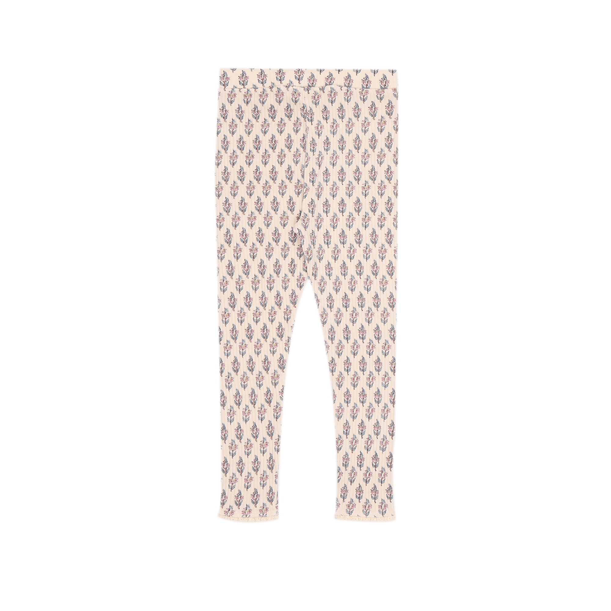 BETSY - Legging côtelé en coton imprimé | Rose