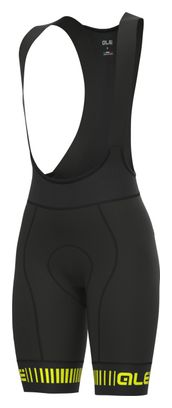 Cuissard Court Femme Alé Strada Noir / Jaune Fluo