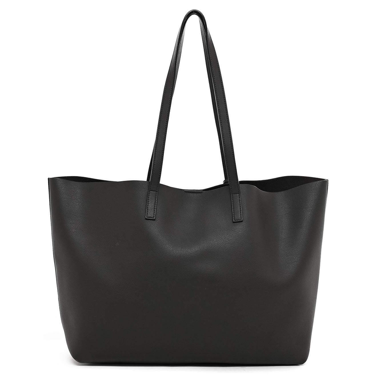Saint Laurent Sac cabas en Cuir noir - Très bon état - L.36 cm