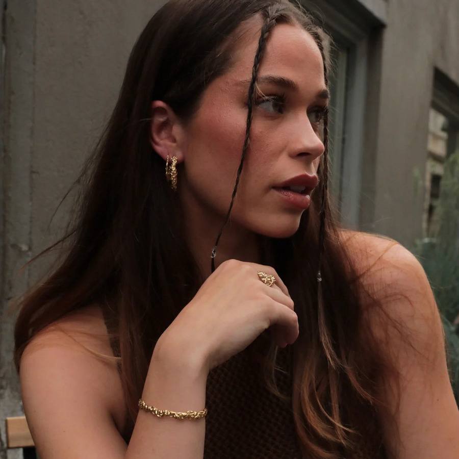Sistie2ND Xenia X Sistie2ND Bracelet Goldplated 60mm