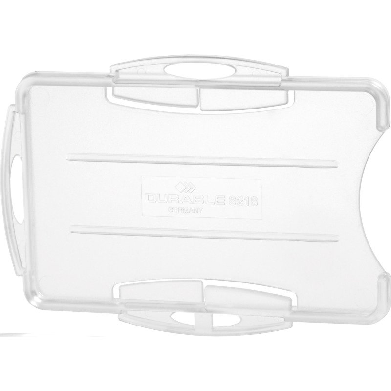 Badge rigide ouvert Durable sans attache pour 2 cartes - Boîte de 10