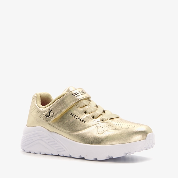 Skechers meisjes sneakers chroom goud