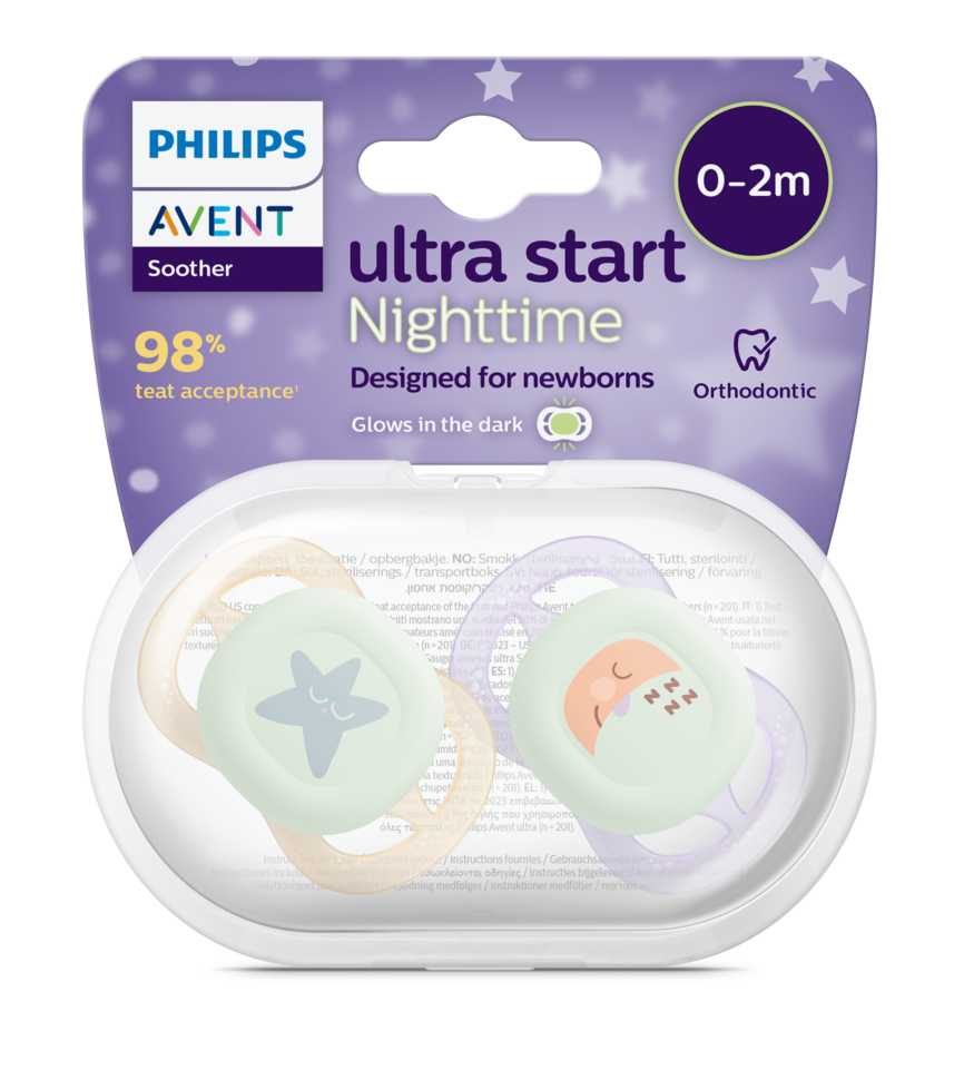 Philips Avent Ultra Start Night 0-2mnd 2 stk