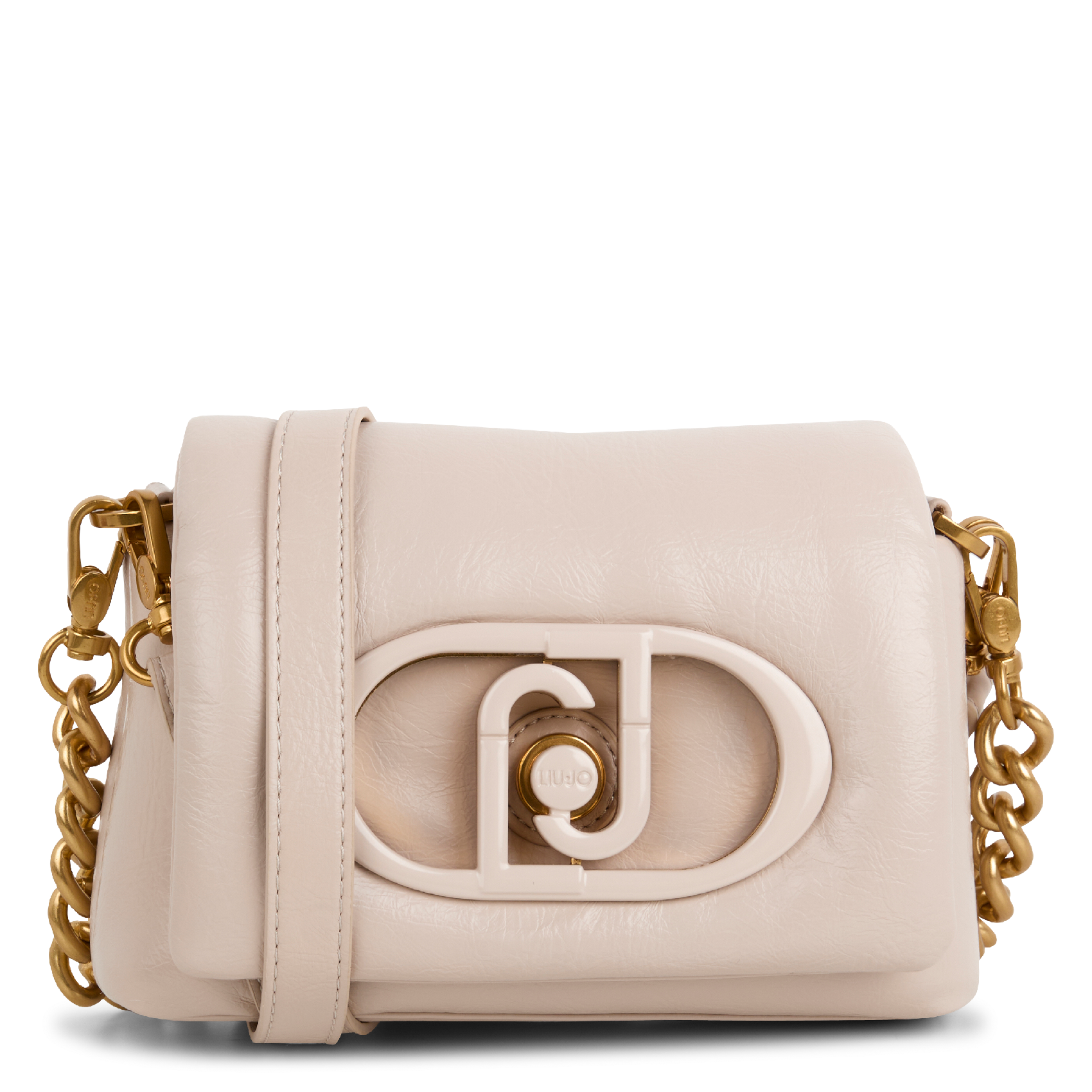 Sac bandoulière effet puffy | Beige
