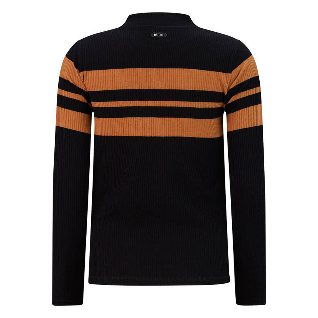 Retour Jeans longsleeve Abadou zwart/karamel