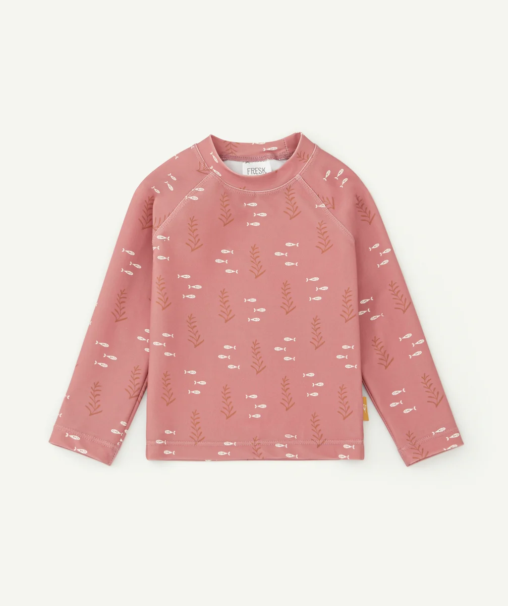 FRESKT-SHIRT ANTI UV OCEAN CORAIL
