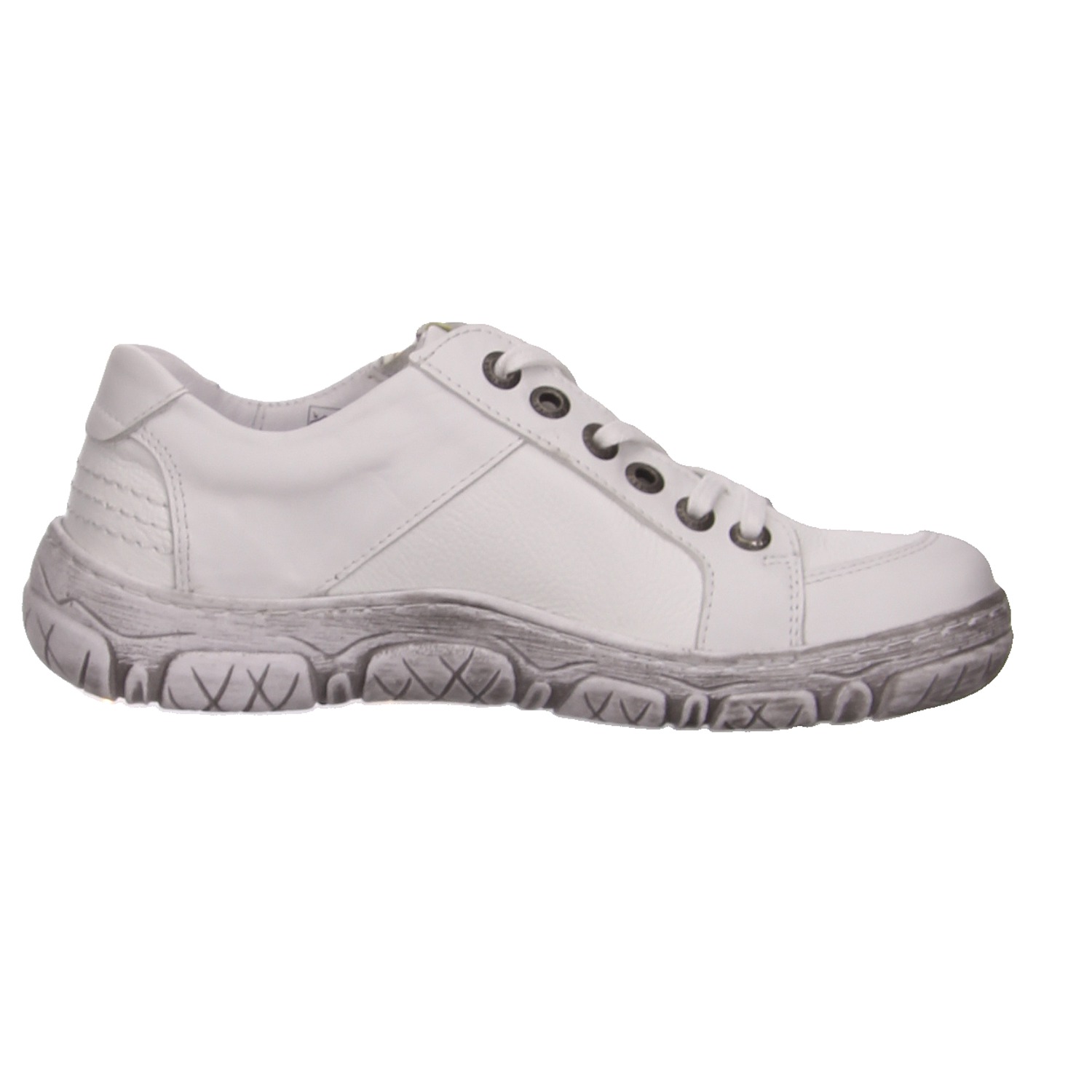 Krisbut Schnürhalbschuh weiß weiss/weiss kombi