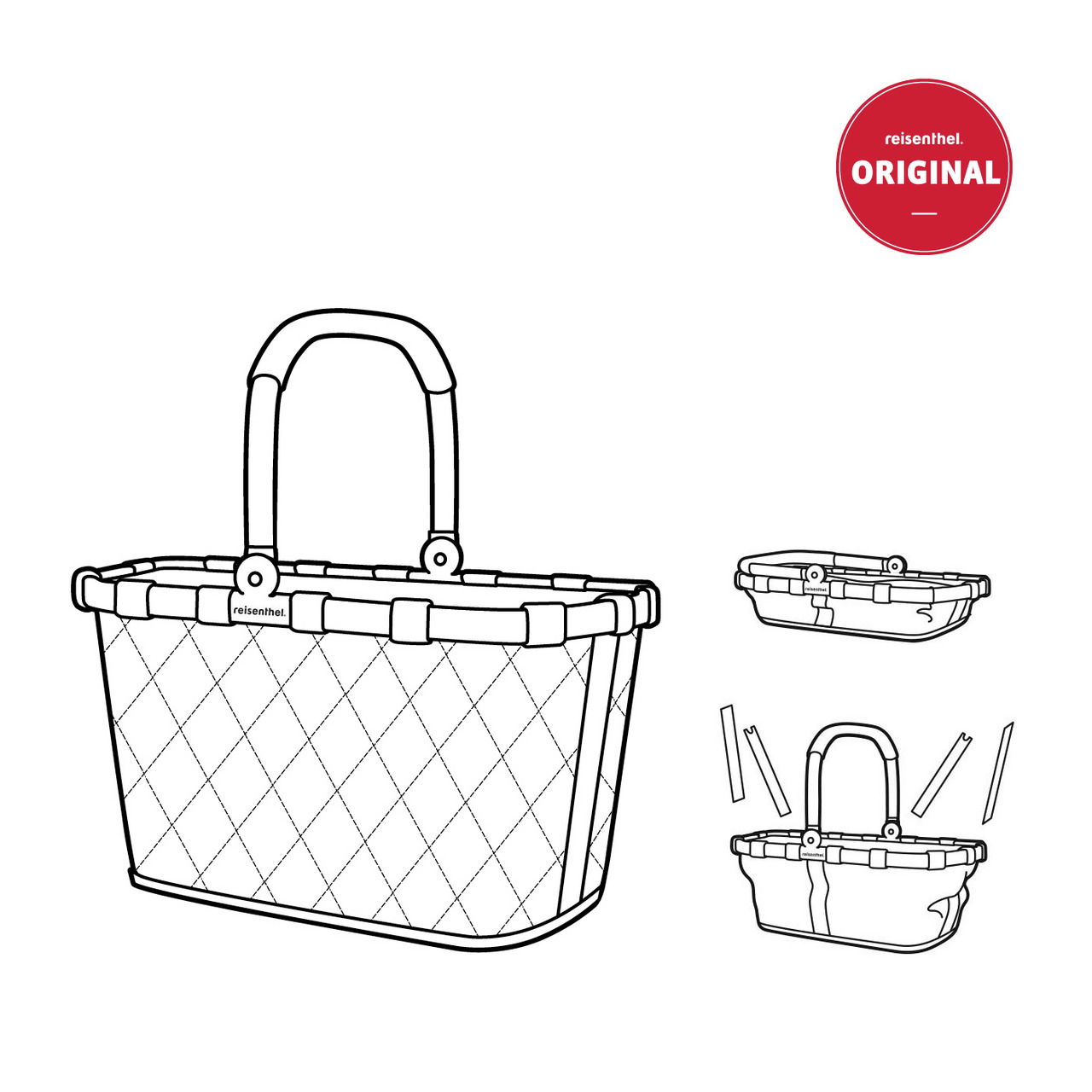 Reisenthel Carrybag FRAME RHOMBUS GINGER