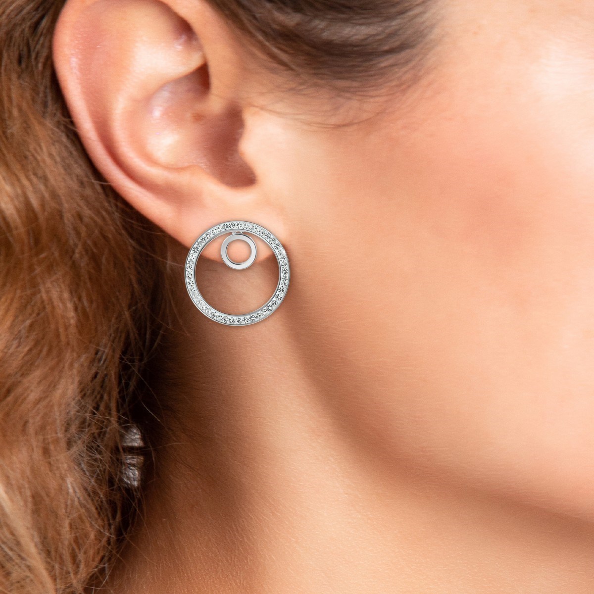 Boucles d'oreilles SC Crystal ornées de Cristaux scintillants