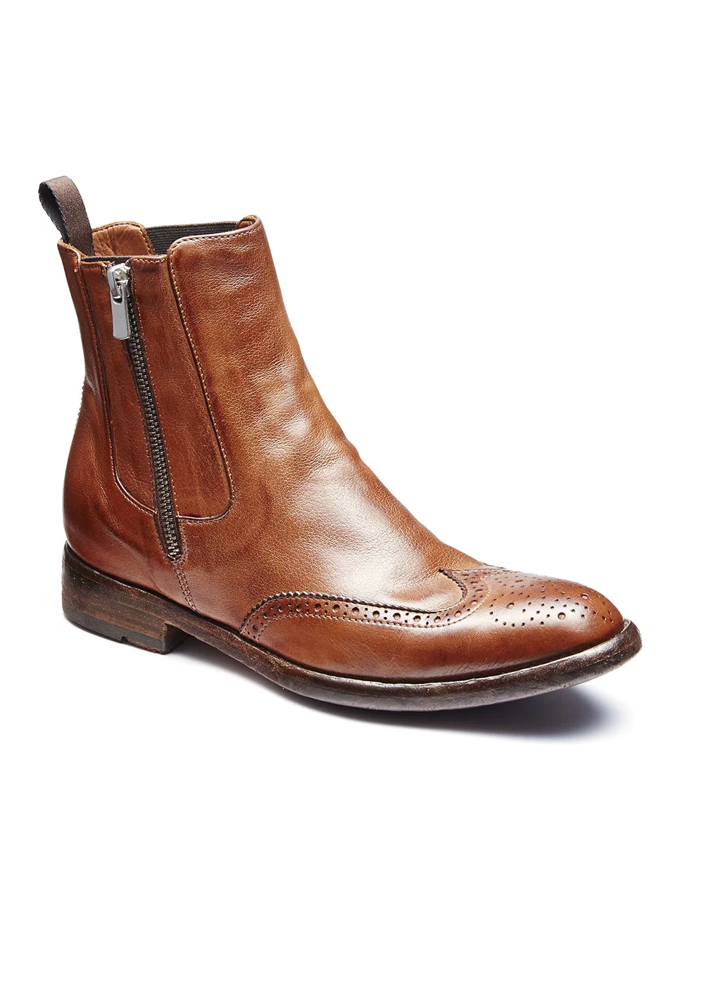 DOUBLE ZIPS MARRON CLAIR