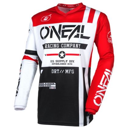 Maillot cross O'Neal ELEMENT - WARHAWK V24 2023 - Noir / Rouge
