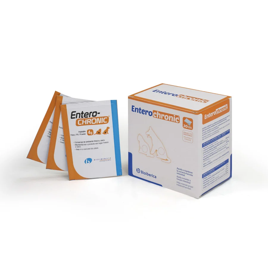 Bioiberica Entero-Chronic Antidiarreico para cães e gatos