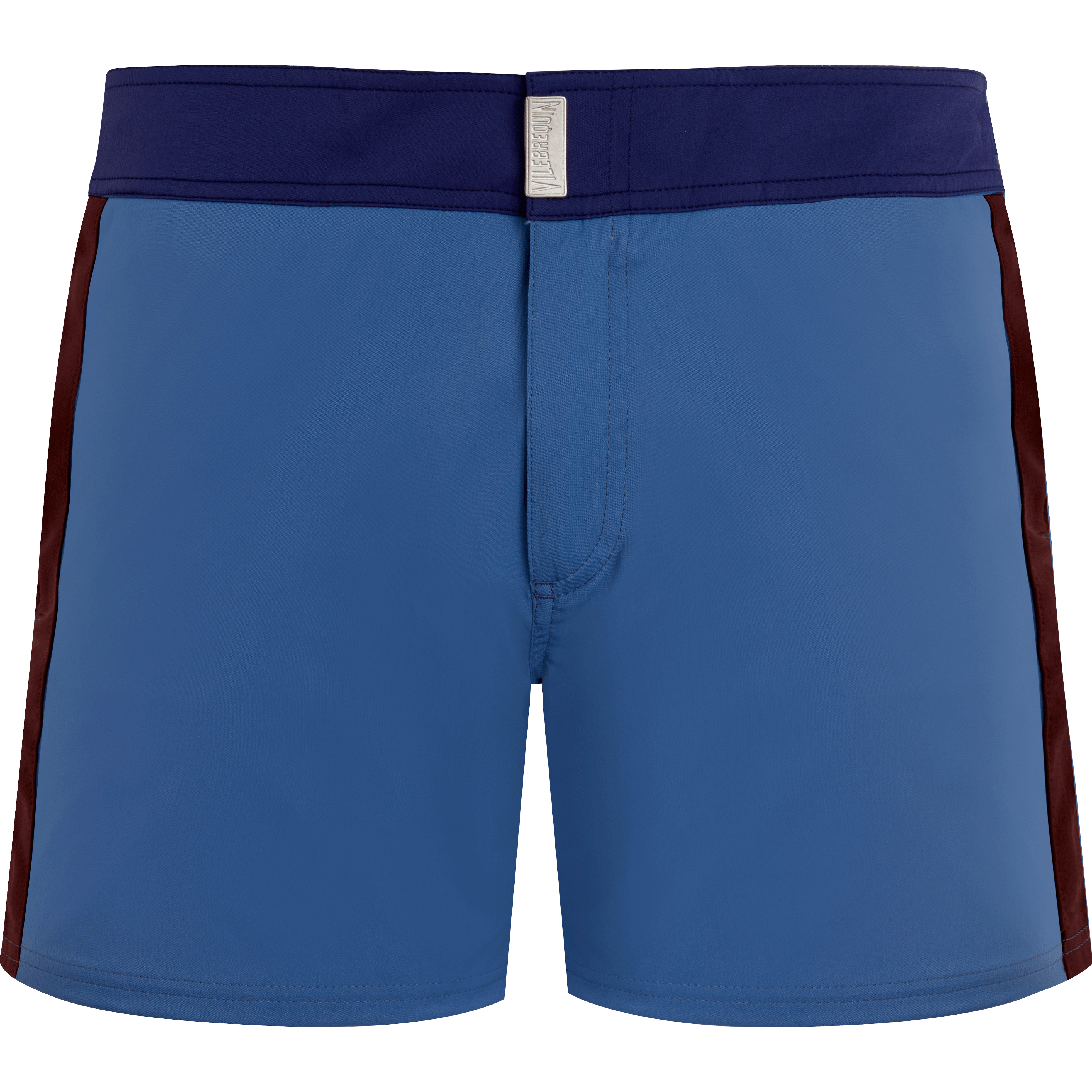 Maillot de bain Court Stretch Ceinture Plate Homme Color Block
