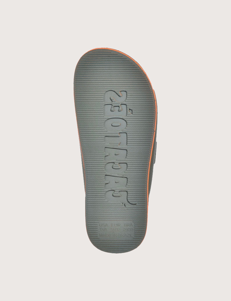 CACATOES SANDALES KIDS BRASILIA KAKI ORANGE FLUO