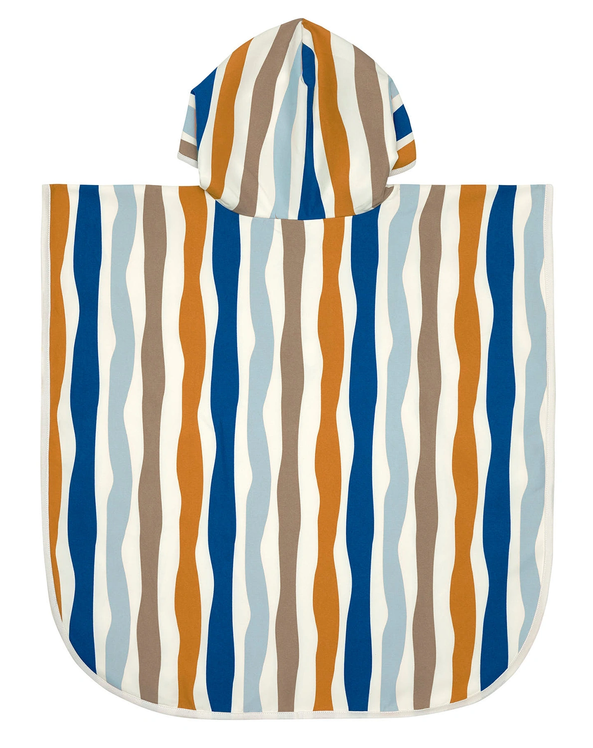 Badeponcho WAVES in blue/nature