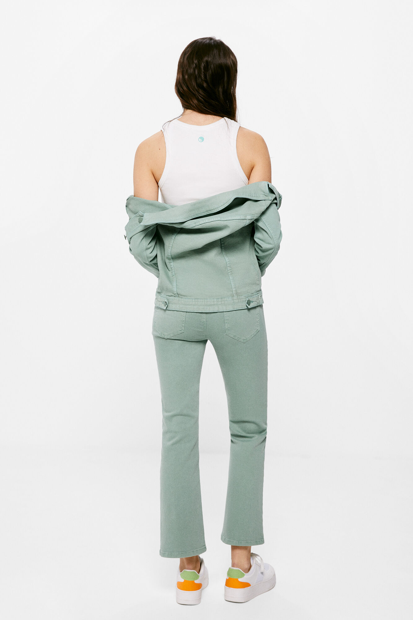 Calça jeans Kick Flare Eco Dye - verde