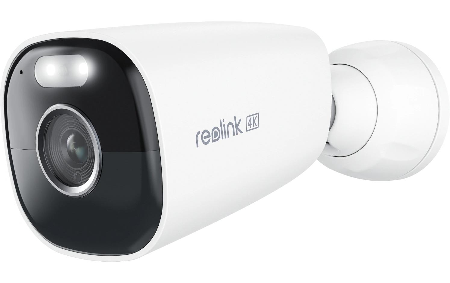 Netzwerkkamera Argus B360 4K WiFi, Weiss<br>Smarte 4K/8MP Standalone Akkukamera mit 5/2.4 GHz WLAN, Farbnachtsicht & IP66 wasserdicht & Personen-, Tier- & Fahrzeugerkennung – Weiss