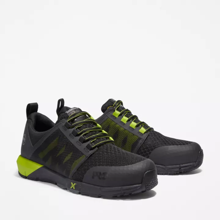 Chaussure de travail à embout en alliage Radius pour homme en noir et vert