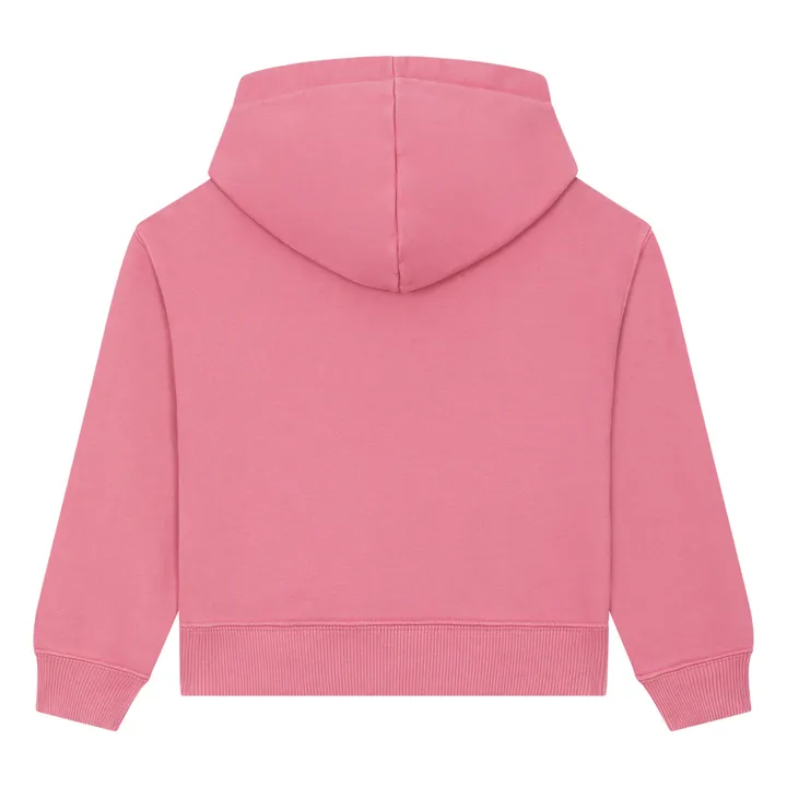 SMALLABLE BASICS Sweat A Capuche Fille Coton Bio | Vieux Rose