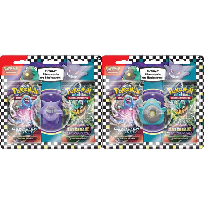 Pokémon - Back to School - Radiergummi + Boosterpacks - 1 Stück