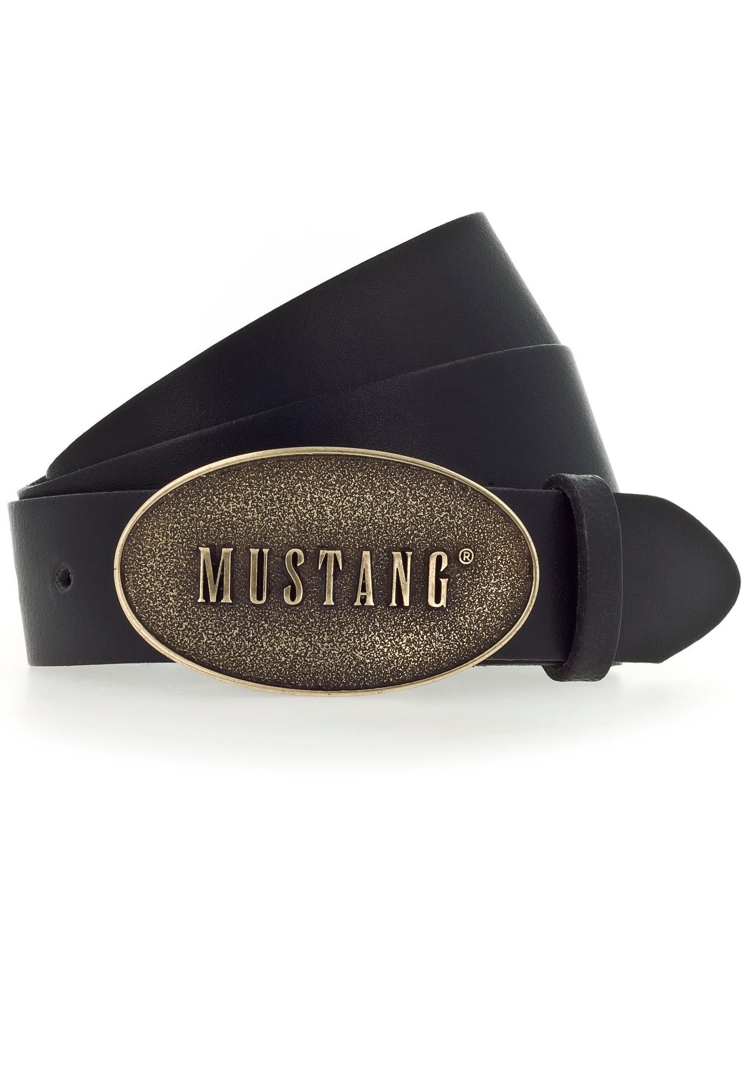 MUSTANG Koppelgürtel Vintagecharakter durch Pull-Up-Effekt, 3,5 cm
