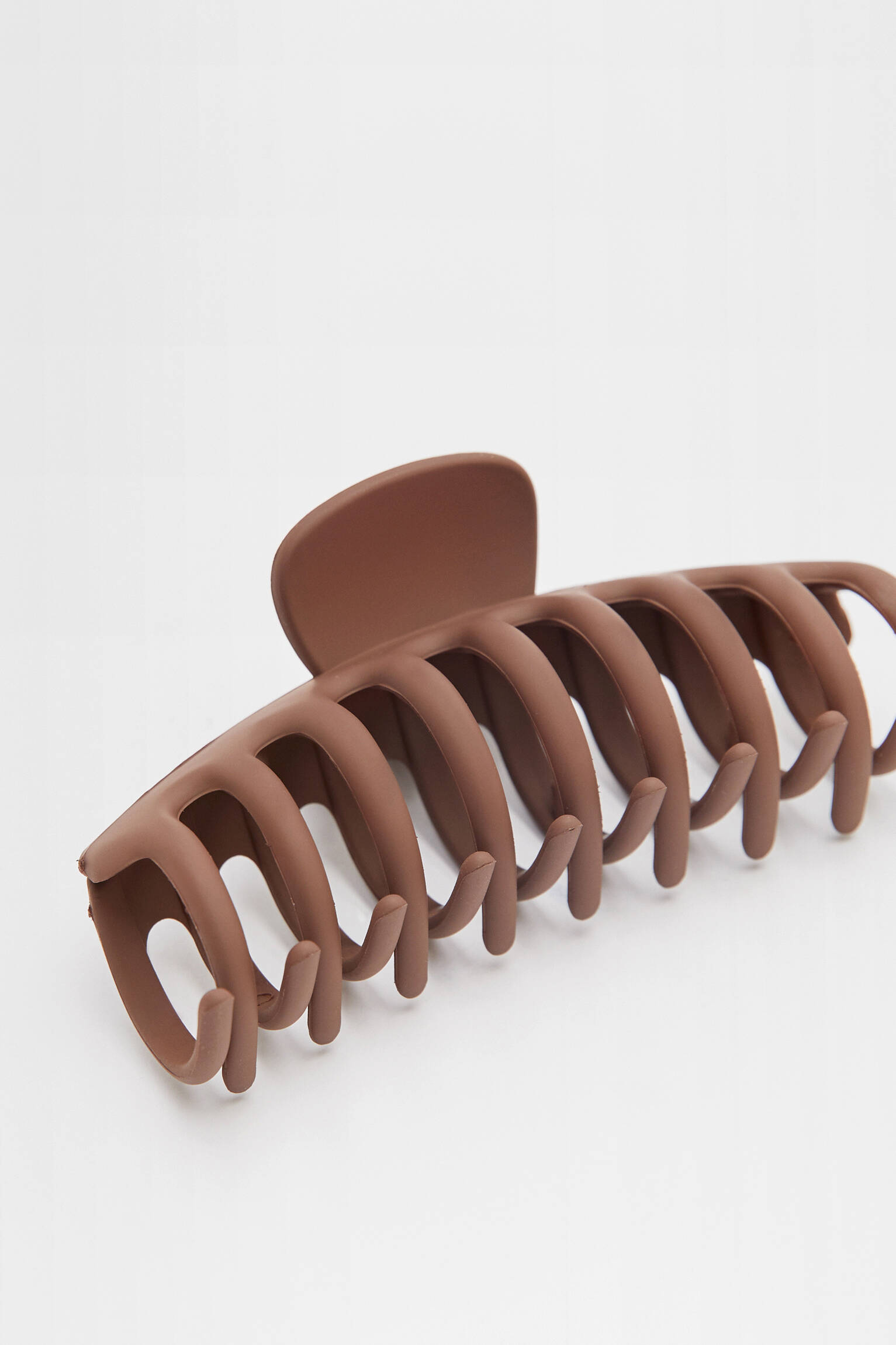 Presilha de cabelo fosca - Chocolate