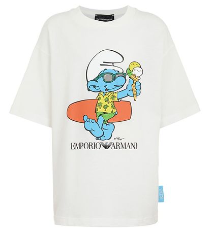 Emporio Armani T-Shirt - Weiß m. Schlumpf