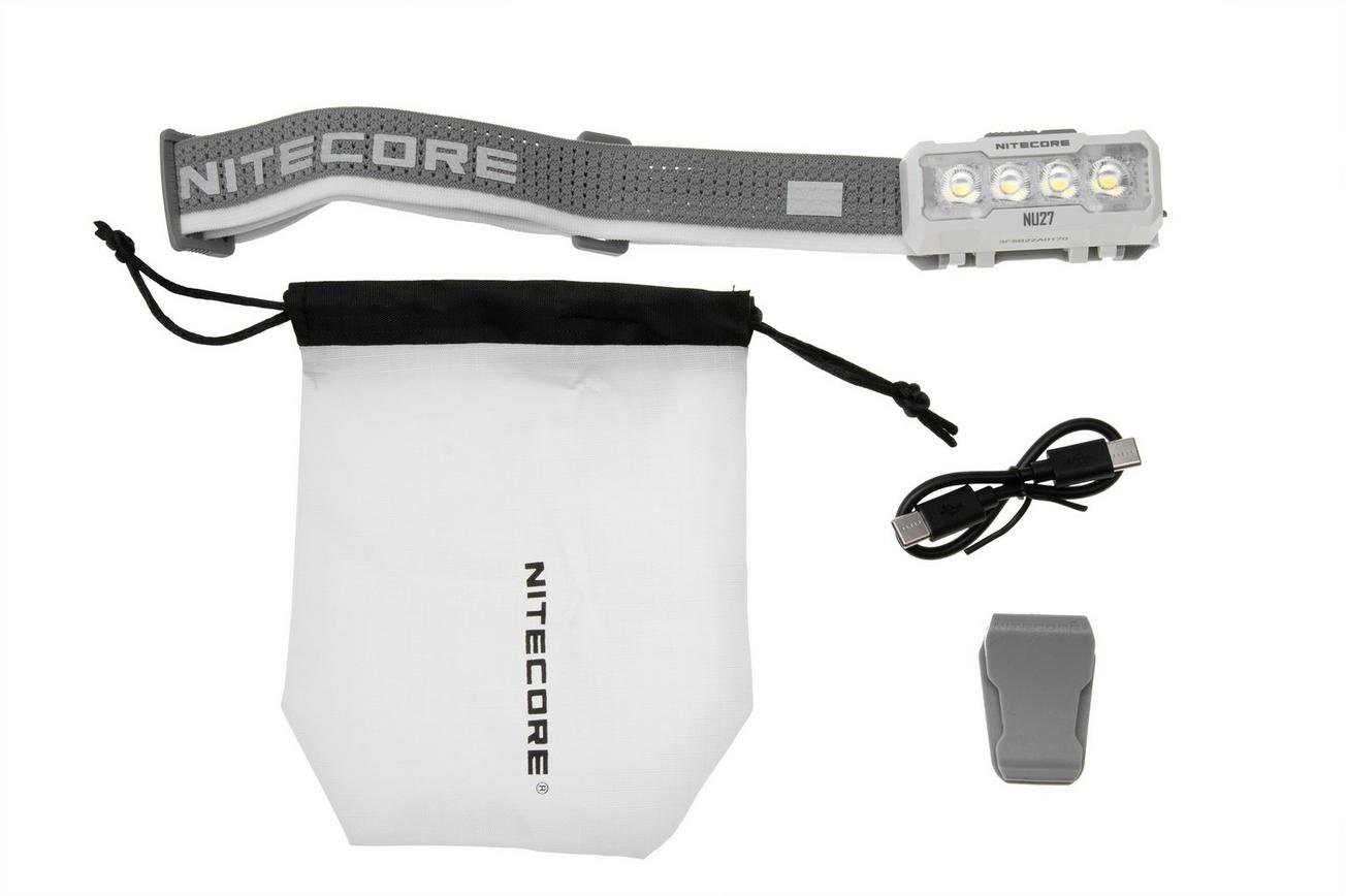 Nitecore NU27 MCT UHE LED, Alpine White, oplaadbare hoofdlamp, 600 lumen