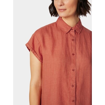 Damenbluse Kurzarm, Orange