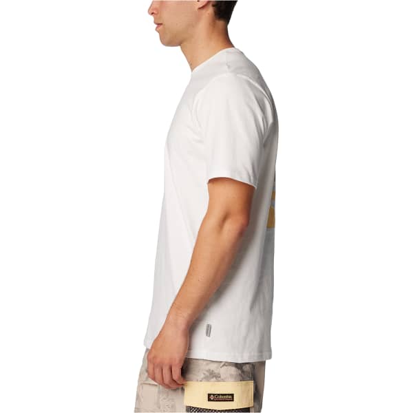 T-shirt COLUMBIA EXPLORERS CANYON BACK SHORT SLEEVE TEE WHITE/HERITAGE