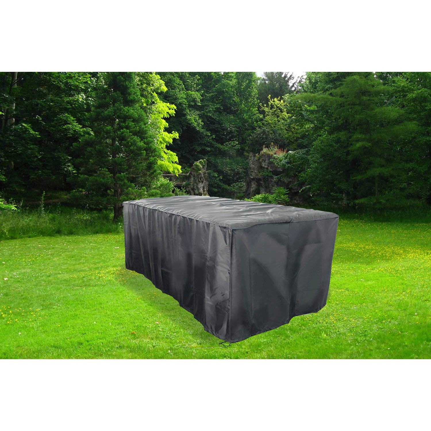 Housse de protection salon de jardin 155x94x68 + chaises - lusiana 6 places