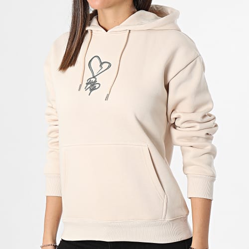 Sweat Capuche Femme F242030 Beige